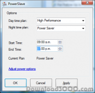 PowerSlave a Power Savings assistant screenshot